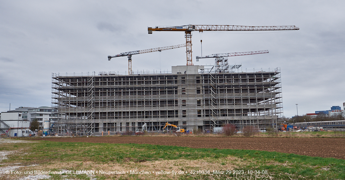 29.03.2023 - Baustelle REVO und Umgebung in Neuperlach